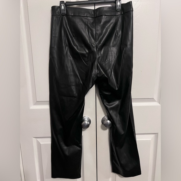 DKNY Womens Faux Leather High Rise Skinny Pants Black 10- NWOT - Picture 8 of 8